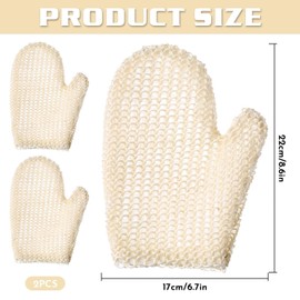 2 Pieces Bath Gloves, Bath Accessories, Body Cleaning Tools, Exfoliating Gloves, Creative Bath Towel