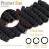 QUEENTAS 6 Packs 10inches Small Toni Curl Carrie Curl(8mm) Crochet