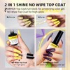 U-Shinein Shine UV Top Coat, 2 IN 1 No Wipe