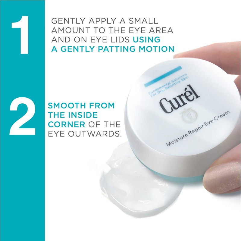Curel Hydrating Repair Eye Cream for Dry, Sensitive Skin, 25