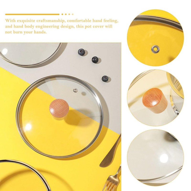 Cabilock 18cm Universal Lid for Pots, Pans and Skillets -