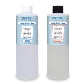 KSRESIN Liquidy Split Ultra UV Fast Drying Tumbler Epoxy Resin | 32 Ounce Kit (Combined) | Made in The USA, Clear