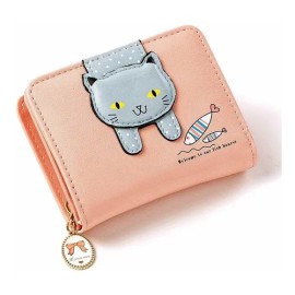 Cartera Pequeña Para Mujeres Diseño De Gato Kawaii