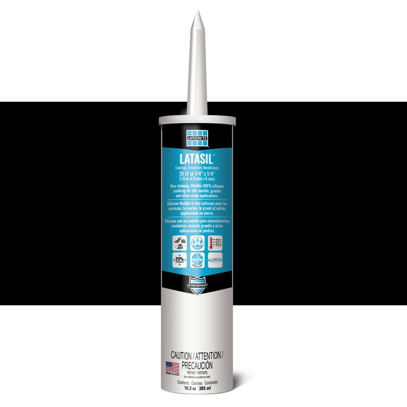 Laticrete Latasil High Performance Silicone Sealant, Midnight Black
