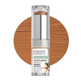 Physicians Formula Desgaste orgánico todo natural que esculpe el caramelo del palillo del maquillaje del bronceador de la cara, aprobado por dermatólo