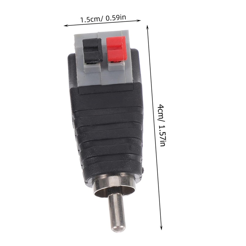 IWOWHERO 8pcs Connector Adapter Plug Durable Audio Jack for Speaker