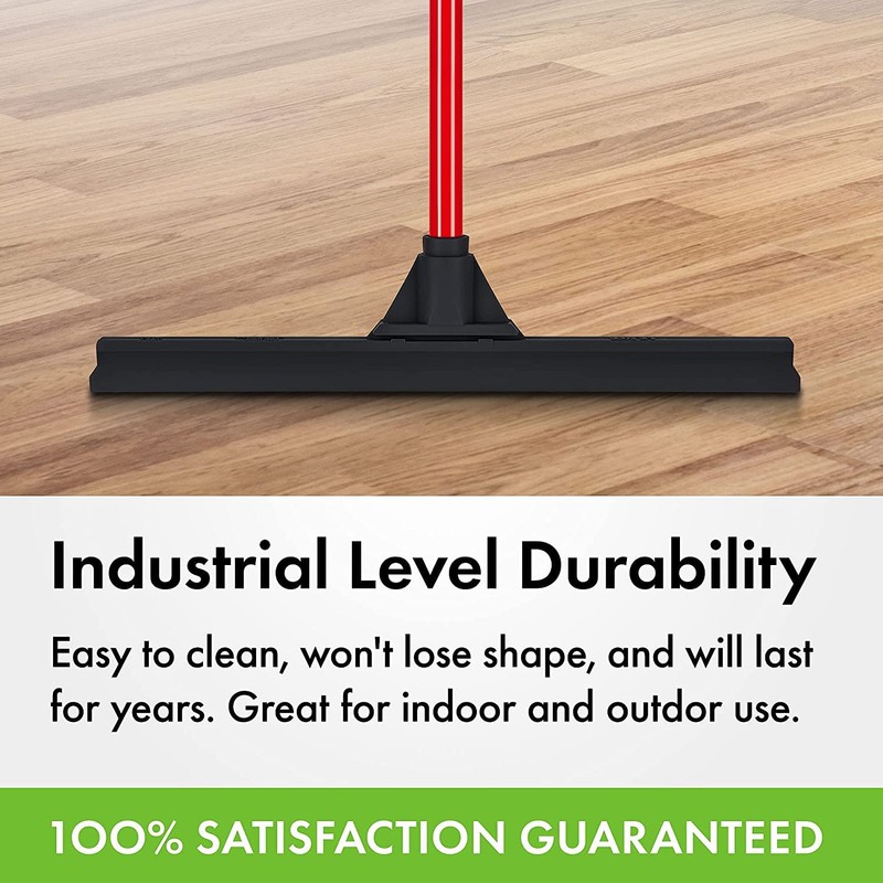 Heavy-Duty Floor Squeegee - Large 18" Wide Blade & 55"