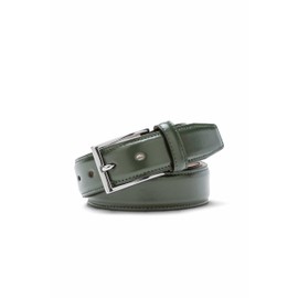 MEYER Stretch Leather Belt, dark green