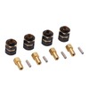 4PCS 4mm Widen Brass Wheel Hex Extended Adapter for Axial