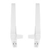 Alnicov 2PCS Upvc Window Handle Left and Right Aluminium Window