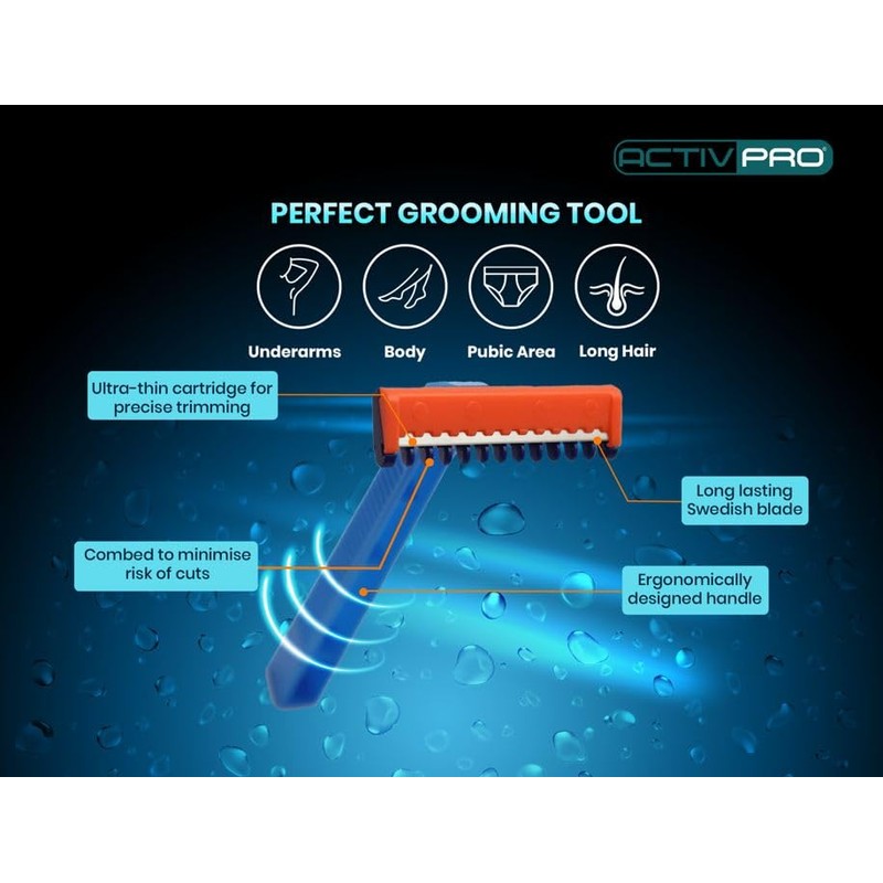 Body Razors | Combed Head to Prevent Cuts | Gentle