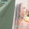 Vipfree 3 in 1 Shower Curtain Set, Waffle Shower Curtain