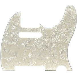 Fender Modern Pickguard, Telecaster, 8-Hole, Aged White Moto