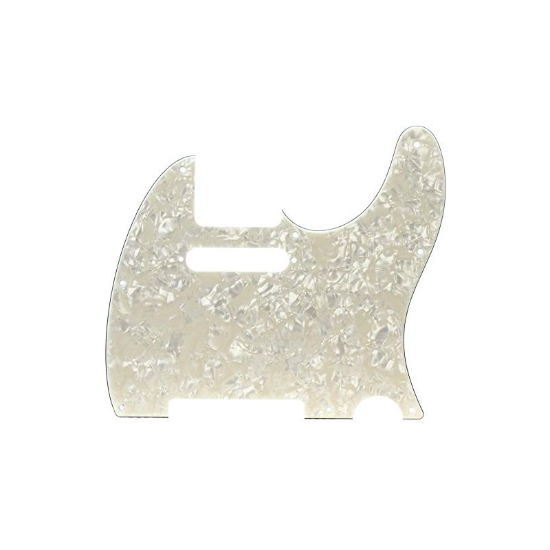 Fender Modern Pickguard, Telecaster, 8-Hole, Aged White Moto