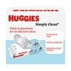 Huggies Simply Clean Unscented Baby Diaper Wipes, 1 Flip-Top Pack