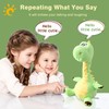 13" Green Talking Dancing Dinosaur, Repeating What You Say Mimicking