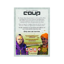 Coup The Dystopian Universe,English Version of Board Games,Role-Playing, wear-Resistant Cards,Resisting Tissue Type Card Games.
