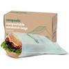 Compostic Home Compostable Resealable Gallon Bags, Microwave & Freezer Safe,