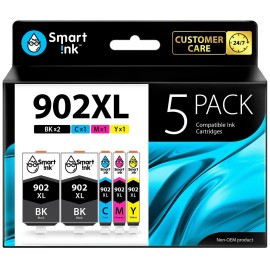 Smart Ink Compatible Ink Cartridge Replacement for HP 902XL 902XL (2 Black XL...