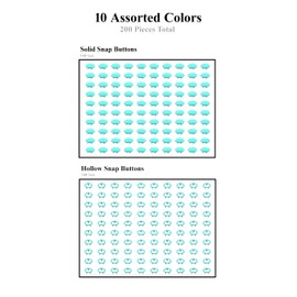 Mandala Crafts Metal Snap Button Kit - Snap on Buttons & Snap Fastener Tool - Mint Metal Snaps Buttons Snap Closures Sewing Snaps for Clothing Leather Crafting