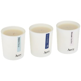 Aery Sleep Happy Gift Set of 3 Candles - Before Sleep, Dream Catcher & Sleep Happy Aromatherapy Candles - Vegan 100% Plant-Based Wax