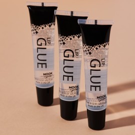 Moon Glitter Lip Glue - Suitable for use with all glitters, including fine, chunky, holographic, iridescent and organic - Set of 6