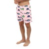 UZZI Men's Swordfish Swim Shorts, Pink, Large