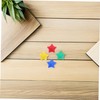 KOMBIUDA 40Pcs Star Magnets Vibrant Refrigerator Magnets for Classroom Office