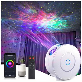 Galaxy Projector for Bedroom, Star Projector,Smart APP Memory Setting, Compatible with Alexa & Google Home, for Kids Adults Bedroom,Room Decor,Game Room,Party (Yellow Star+Remote)