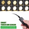 AIBOO Under Cabinet LED Puck Lighting Kit Black Cord with