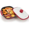 Mico Dingker Microwave Grill Pan with Lid – Multi-Use Griddle