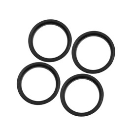 Hihaha Car Hub Centric Rings Wheel Bore Center 66.6 to 57.1mm - 4pcs Black Plastic Durable Material