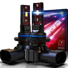 LIGHTENING DARK LIGHTENING DARK 9006 Light Bulbs, HB4 9006 Fog Light Bulbs 6500K Xenon White Extremely Bright Wireless Fanless Bulbs(Pack of 2)