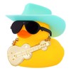 wonuu Car Dashboard Decor Guitar Rubber Duck, Car Ducks Ornaments