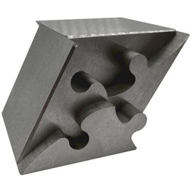 Heavenly Metals 4-Piece Rhombus Puzzle – Precision Wire EDM Cut Zero Tolerance Stainless Steel Desk Trinket