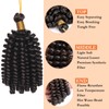 S-noilite Jamaican Bounce Crochet Hair 6 inch,Jumpy Wand Curls Short