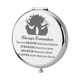 KEYCHIN Witch Wanda Fans Pocket Mirror Heroine Fans Gifts You are Braver Stronger Smarter Than You Think Compact Mirror for Women Girls Teenagers (Wanda Always)