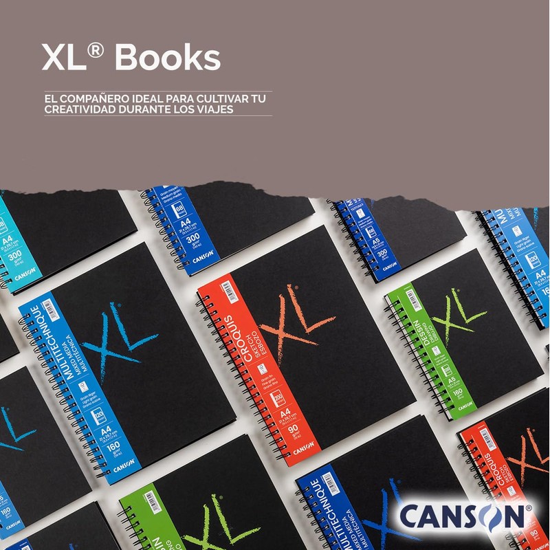 Canson XL Design C31200L017 Notebook A5 60 Sheets Fine 160