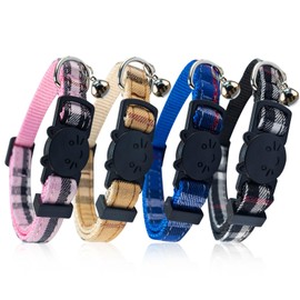 Yizepet Cat Collars with Bells, Breakaway Kitten Collar, Cute Kitty Collar in 4 Pack, Pet Supplies Accessories
