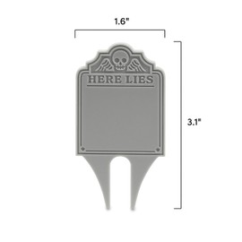 GRAVE MARKERS, Reusable Food Signs, Set of 12
