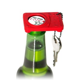 Rocket Opening Act Bottle Opener and Keychain, Assorted Colours