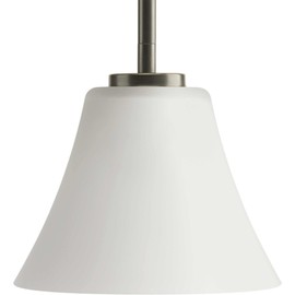 Replay Collection 4-Light Polished Nickel Etched White Glass Modern Pendant Light