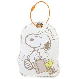 Tees Factory SN-5546913TR Snoopy Luggage Key Ring, Travel, Approx. 4.7 x 3.6 inches (120 x 92 mm) (excluding key wire)