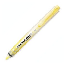 Pentel Handy-line S Retractable and Refillable Highlighter, Yellow 12-Count (SXS15-G)