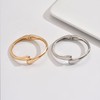 Silver Bangle Bracelets for Women Trendy Teardrop Bangle Chunky Adjustable
