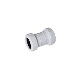 Merriway BH02908 Waste Compression Straight Connector, 32mm , White