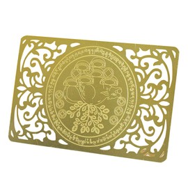 Feng Shui Wealth-Bringing Mongoose Gold Talisman Card W4124