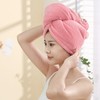 Genérico Toallas Microfibra Absorbentes Cabello 3 Piezas Secado Rápido Botón