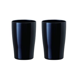 Atlas ASTK-300BK2P Anti-Bacterial Tumbler, 10.1 fl oz (300 ml), Black, Pair of Vacuum Insulated, Zinc Oxide, Ceramic Painting, Sinks