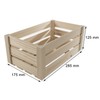 WooDeeDoo Medium Wooden Storage Slatted Crate Box | 28.5 x